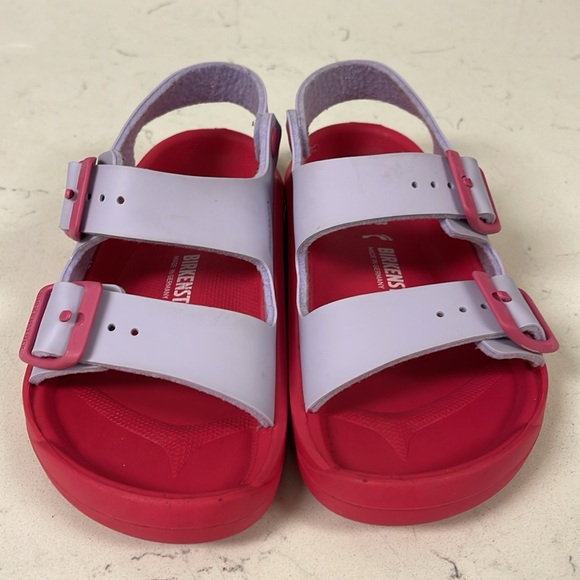 Birkenstock Mogami Birko-Flor Size US 2 Euro 33 Pink & Purple Sandals - Picture 4 of 16